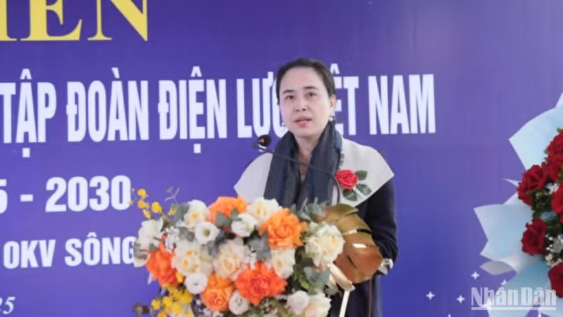 Bà Đỗ Nguyệt Ánh, Chủ tịch Hội đồng thành viên Tổng Công ty Điện lực miền Bắc cho biết, hiện nay tỉnh Thái Bình đã được đầu tư hạ tầng điện lên đến hàng chục nghìn tỷ đồng. Bà Đỗ Nguyệt Ánh, Chủ tịch Hội đồng thành viên Tổng Công ty Điện lực miền Bắc cho biết, hiện nay tỉnh Thái Bình đã được đầu tư hạ tầng điện lên đến hàng chục nghìn tỷ đồng.