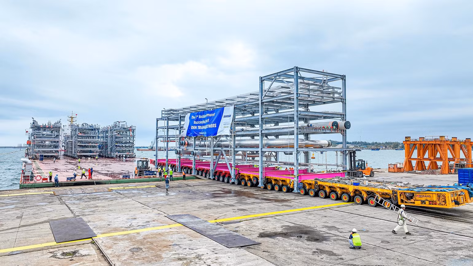 Đến thời điểm này, Doosan Vina đã và đang sản xuất 140 module cho các nhà máy ở Mỹ, Các tiểu vương quốc Ả-rập Thống Nhất, Malaysia, Singapore và Qatar.