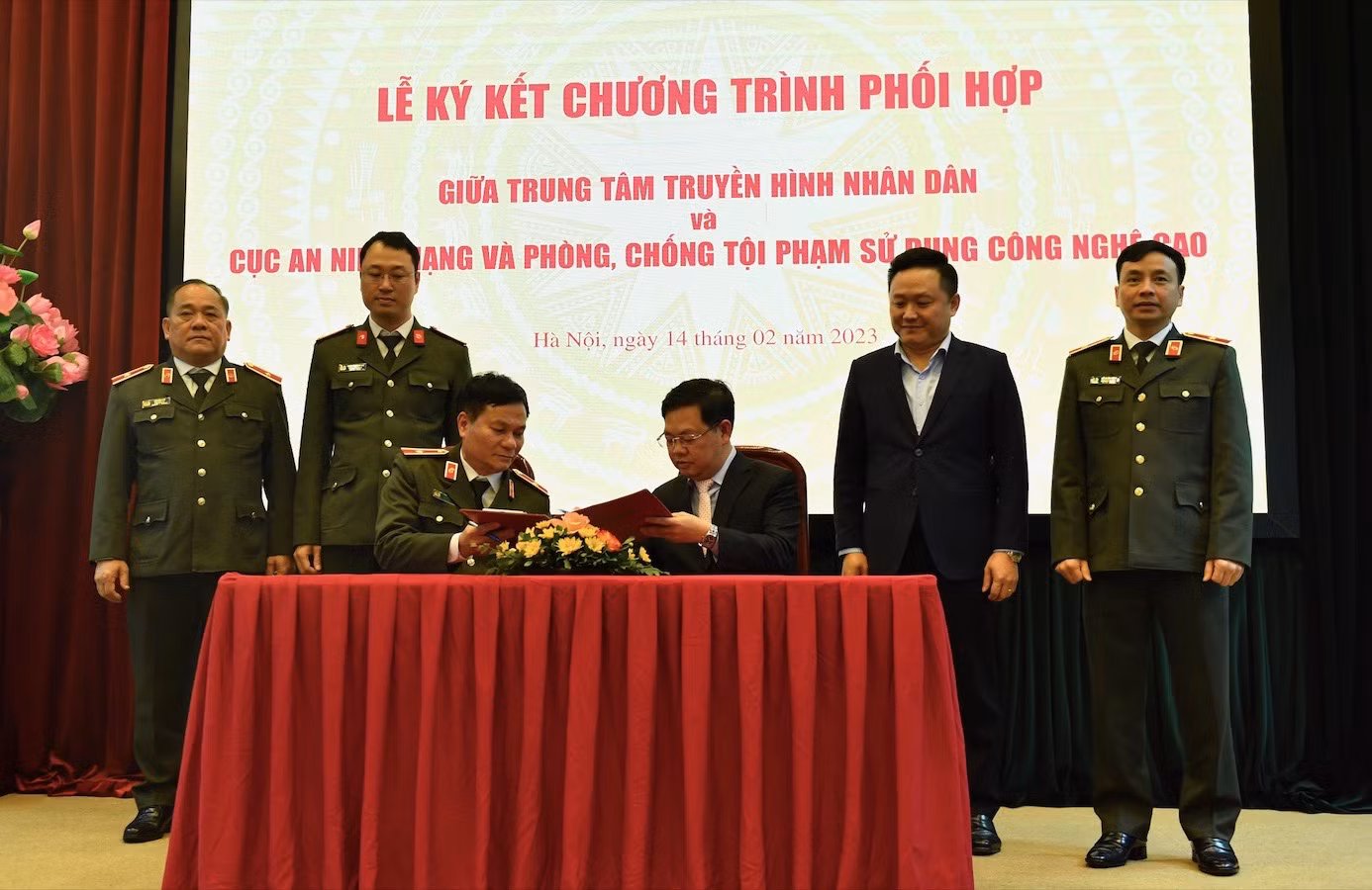 Quang cảnh Lễ ký kết. (Ảnh: Minh Tuấn)