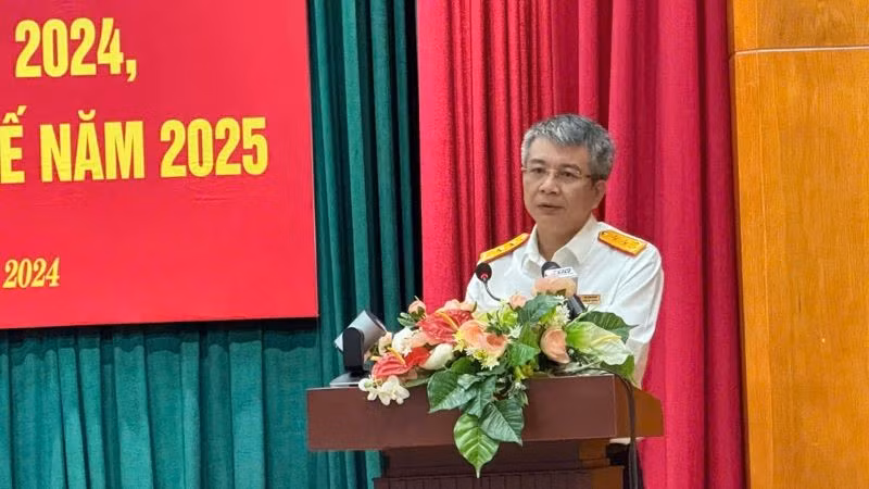 Tổng Cục trưởng Tổng cục Thuế Mai Xuân Thành phát biểu chỉ đạo hội nghị. Tổng Cục trưởng Tổng cục Thuế Mai Xuân Thành phát biểu chỉ đạo hội nghị.