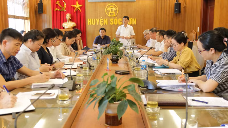 Lãnh đạo Sở Y tế Hà Nội làm việc với Ủy ban nhân dân huyện Sóc Sơn về công tác phòng, chống bệnh dại trên địa bàn.