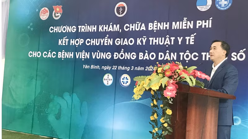 Thứ trưởng Y tế Trần Văn Thuấn phát biểu tại Chương trình.