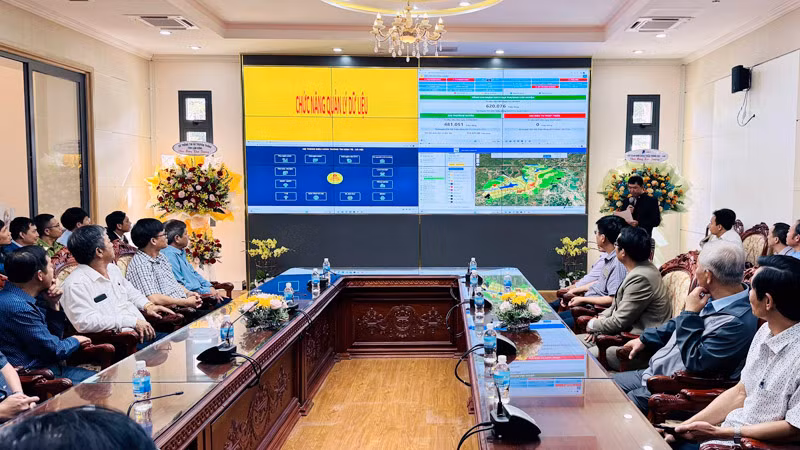 Giới thiệu hệ thống dữ liệu Trung tâm IOC huyện Di Linh.