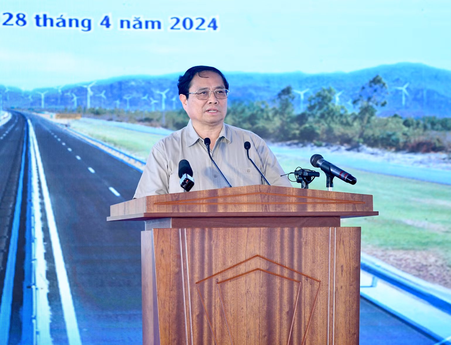 Thủ tướng Phạm Minh Chính phát biểu tại buổi lễ. Thủ tướng Phạm Minh Chính phát biểu tại buổi lễ.