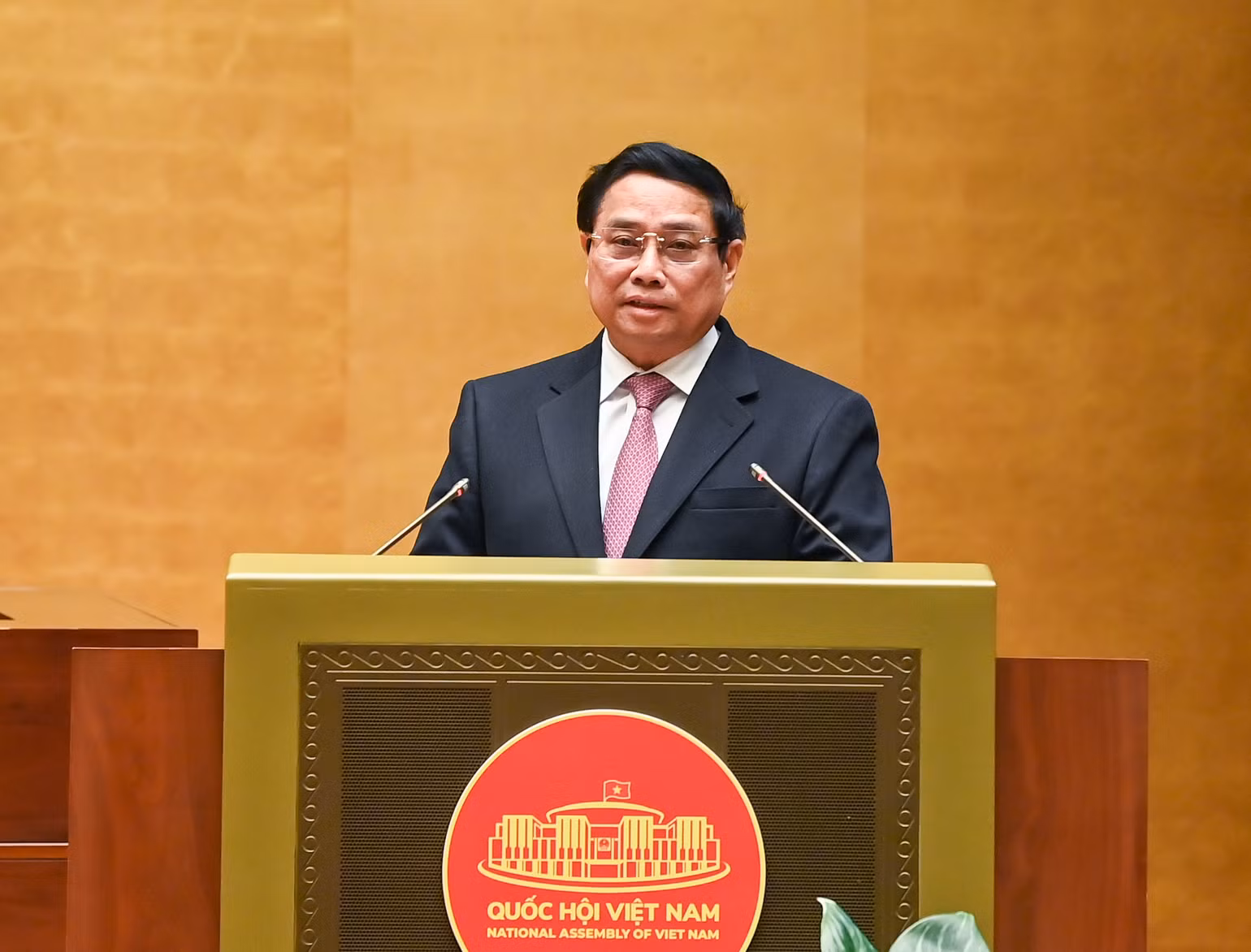 Thủ tướng Phạm Minh Chính quán triệt nội dung, tinh thần Chương trình hành động của Chính phủ thực hiện Nghị quyết số 57. (Ảnh Duy Linh)