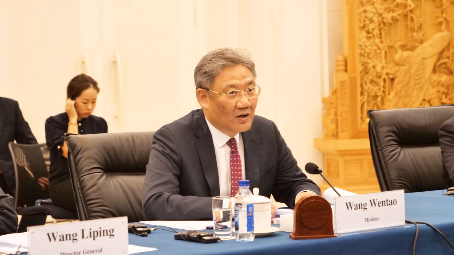 Bộ trưởng Vương Văn Đào phát biểu tại Kỳ họp.