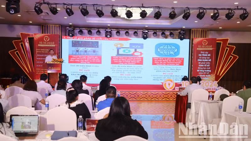Các đơn vị tham luận tại hội nghị.
