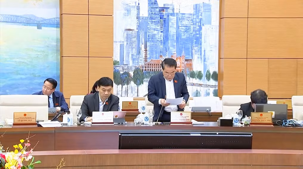 Ông Dương Thanh Bình phát biểu tại cuộc họp ngày 15/3.