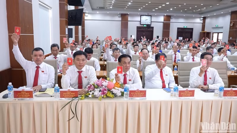 Các đại biểu dự Đại hội Đảng bộ Tổng Công ty Điện lực miền nam lần thứ 14 nhiệm kỳ 2025-2030.