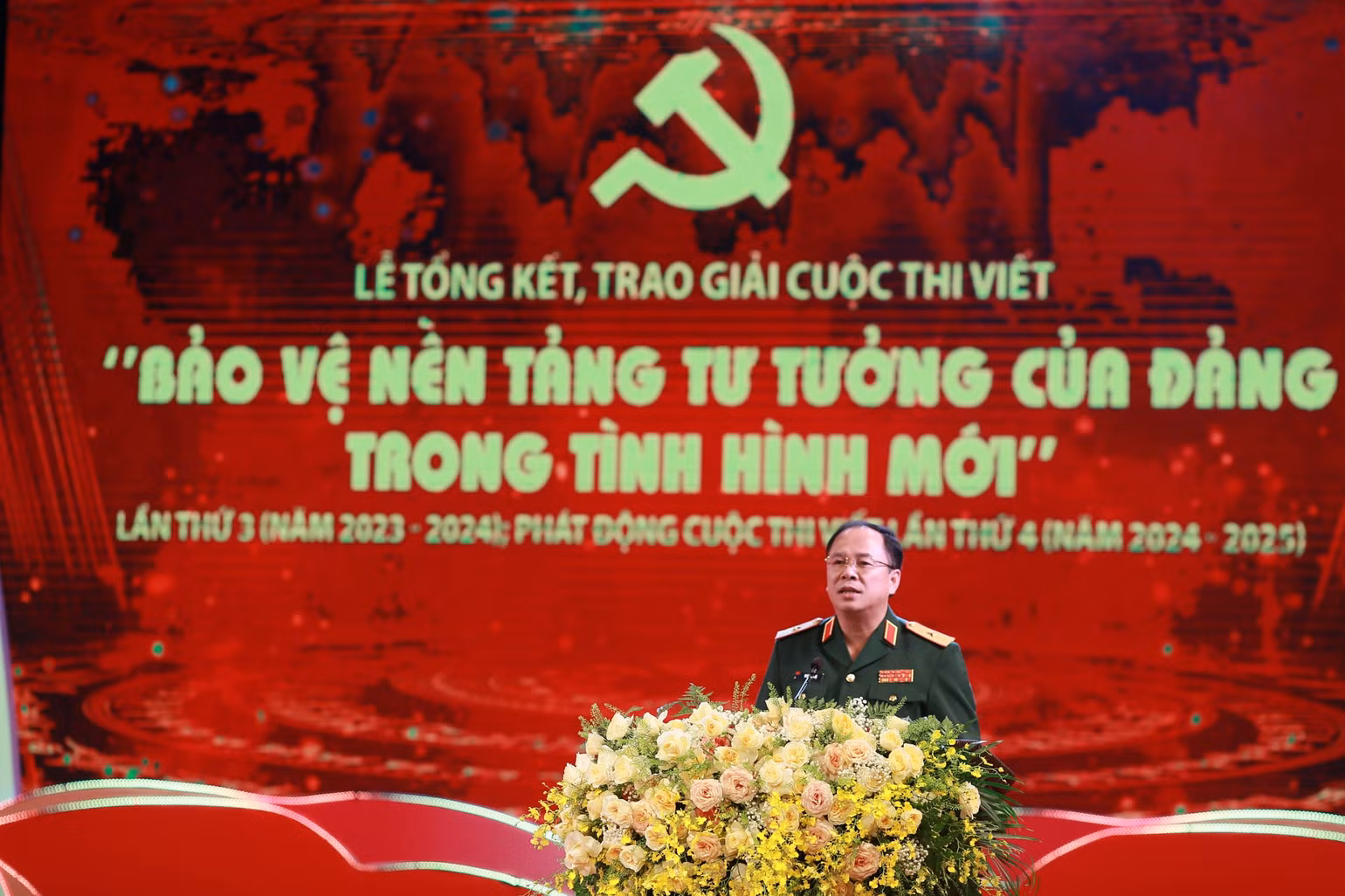 Thiếu tướng Đoàn Xuân Bộ, Tổng Biên tập Báo Quân đội nhân dân phát động Cuộc thi viết “Bảo vệ nền tảng tư tưởng của Đảng trong tình hình mới” lần thứ tư (2024-2025).
