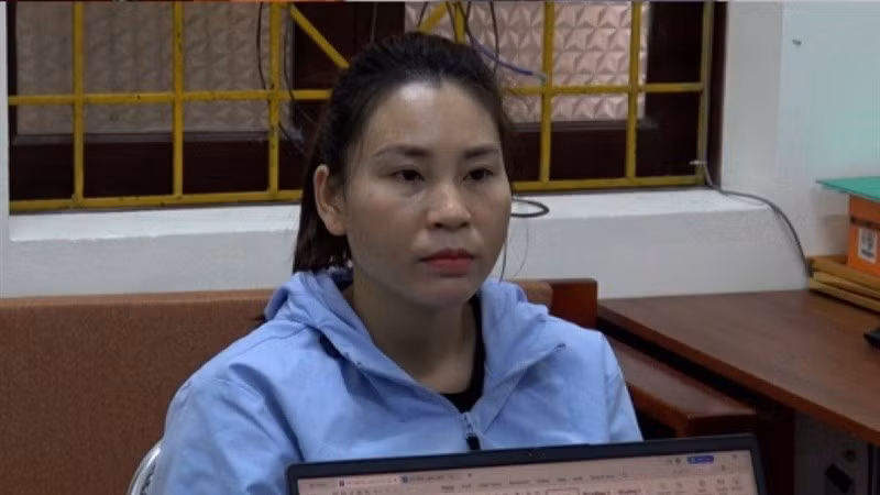 Đối tượng Nguyễn Thị Vinh, Phó Chủ tịch Hội đồng quản trị Công ty cổ phần Tập đoàn Lâm Đại Phúc. (Ảnh: Công an Cao Bằng)