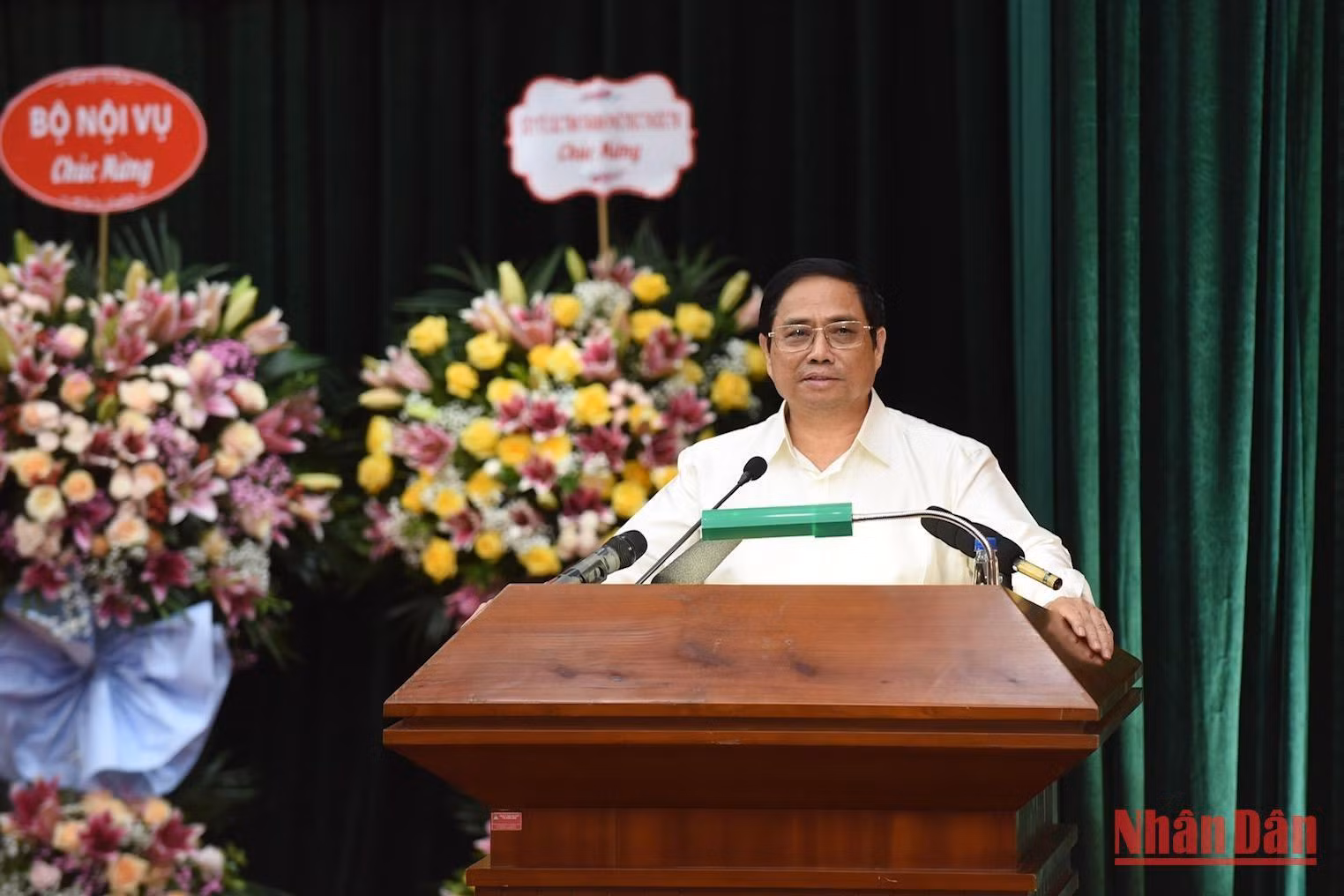 Thủ tướng Phạm Minh Chính phát biểu tại Lễ trao quyết định (Ảnh: TRẦN HẢI) Thủ tướng Phạm Minh Chính phát biểu tại Lễ trao quyết định (Ảnh: TRẦN HẢI)