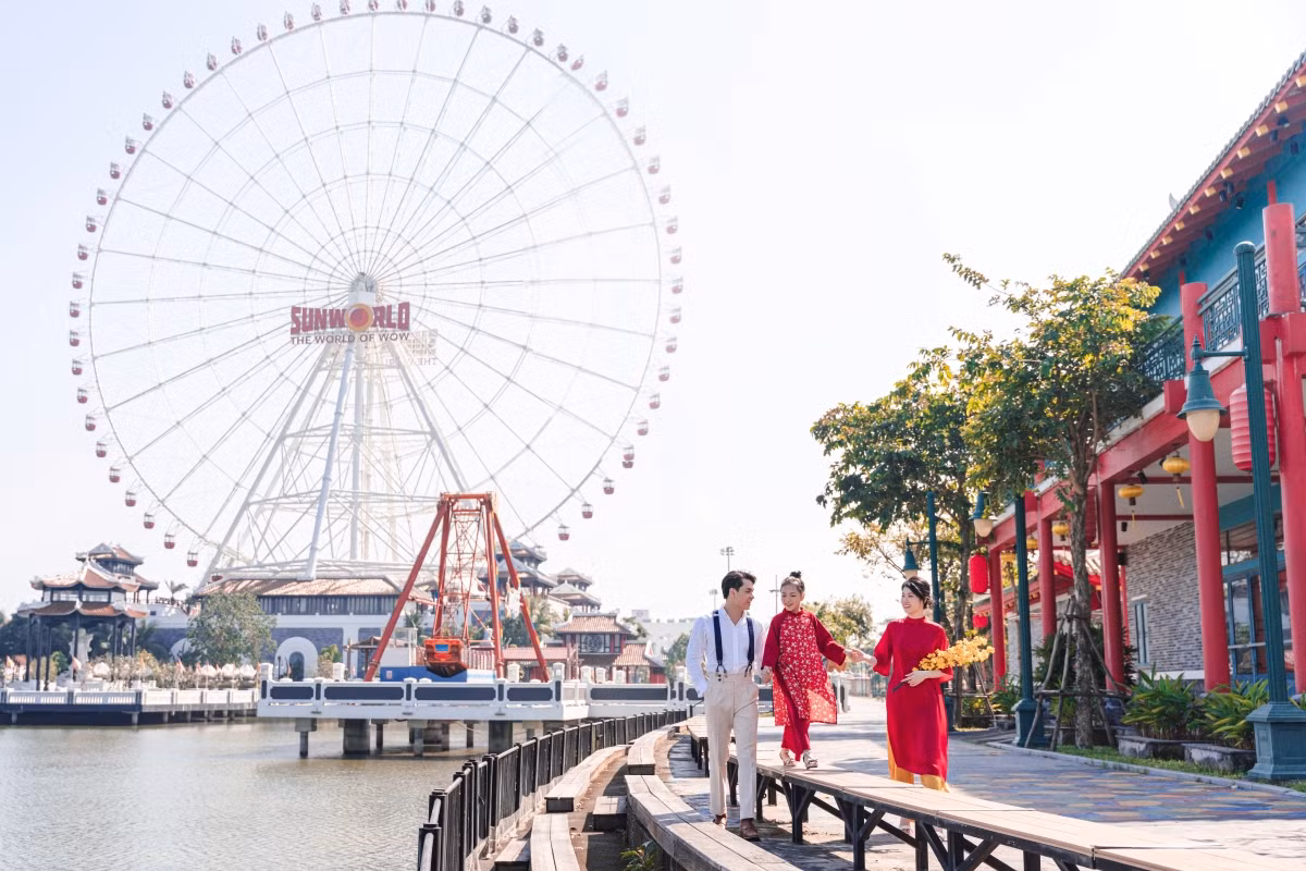 Sun World Ha Long đang chuẩn bị trang hoàng đón Tết.