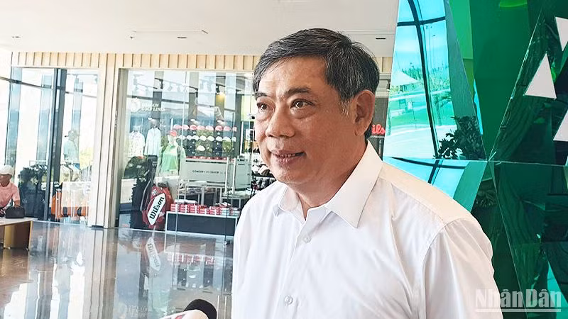 Ông Phạm Thành Trí, Phó Chủ tịch thường trực Hiệp hội Du lịch Golf Việt Nam. (Ảnh: T.LINH)
