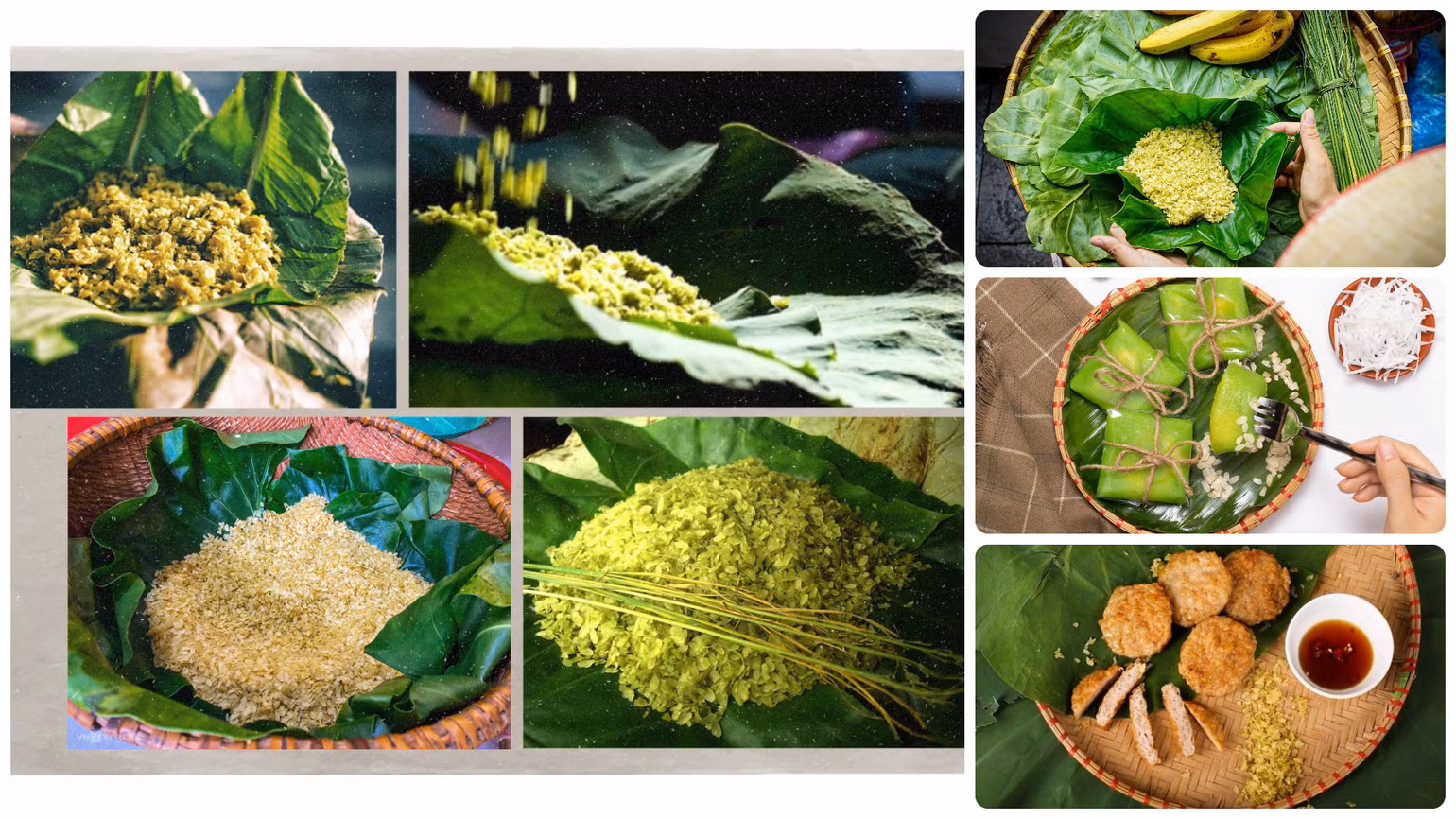 Cốm là món ăn thanh tao của người Hà Nội. Hàng trăm năm qua, hương vị cốm làng Vòng vẫn thơm ngon như xưa, đặc trưng không nơi nào có được. (Ảnh: Vietkings)