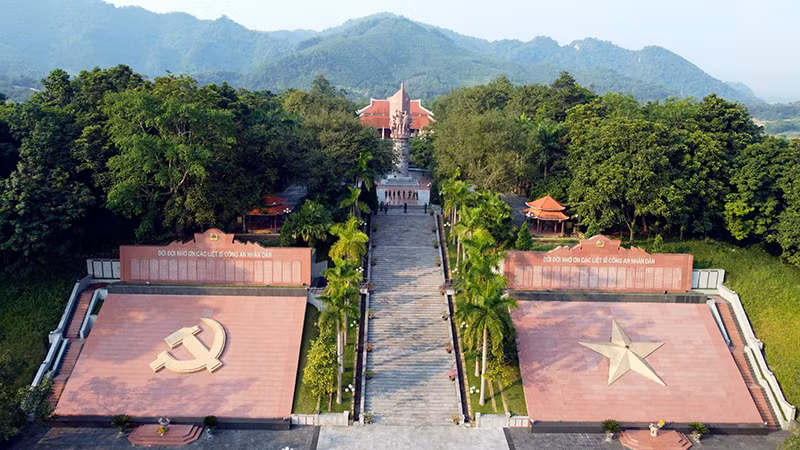 Toàn cảnh Khu di tích Nha Công an Trung ương (ảnh chụp từ trên cao). Toàn cảnh Khu di tích Nha Công an Trung ương (ảnh chụp từ trên cao).