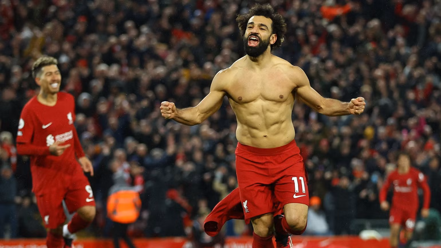 Mo Salah là cầu thủ Liverpool ghi nhiều bàn thắng nhất vào lưới Manu. (Ảnh: Skysports)