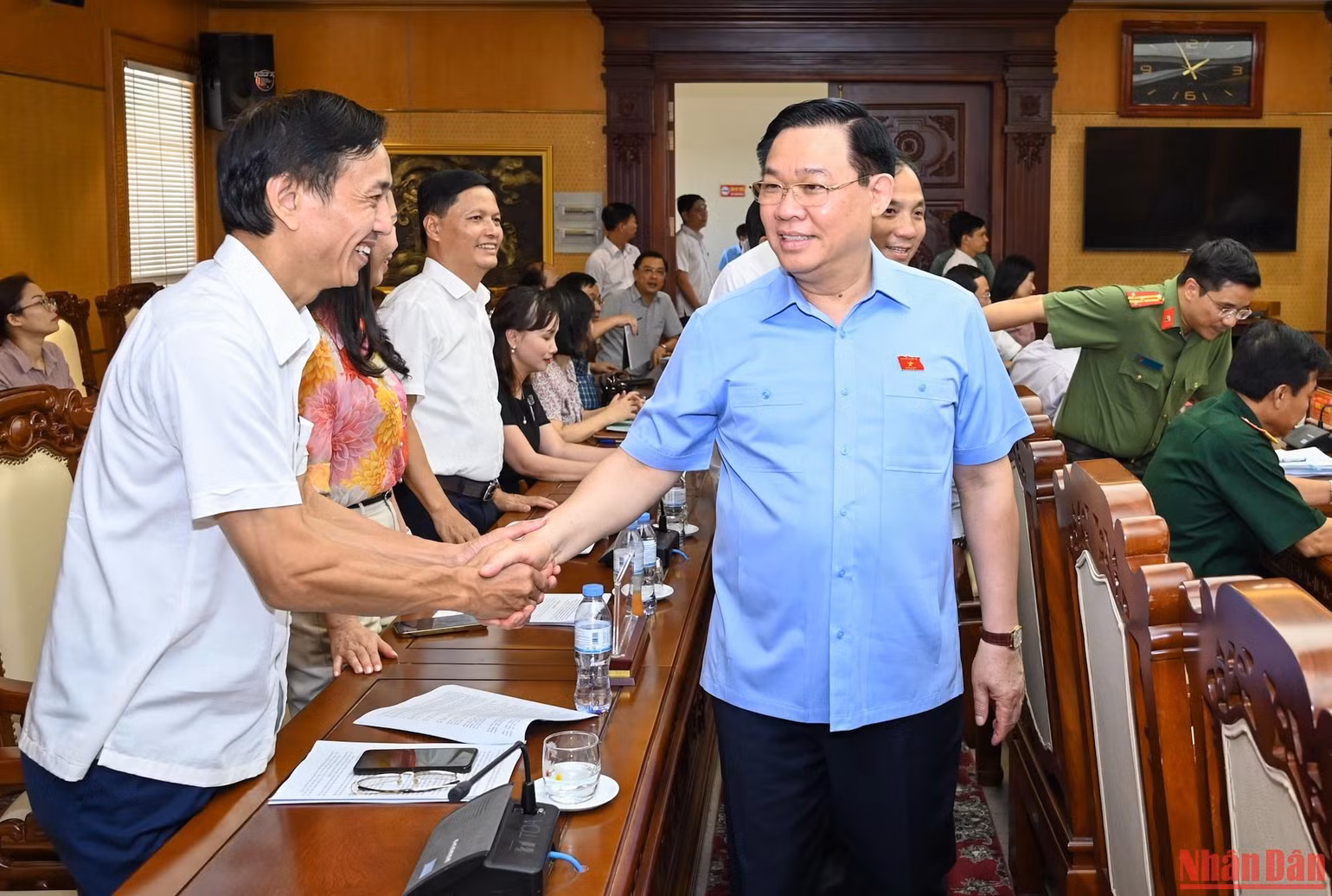 [Ảnh] Chủ tịch Quốc hội Vương Đình Huệ thăm và làm việc tại tỉnh Hà Tĩnh ảnh 1