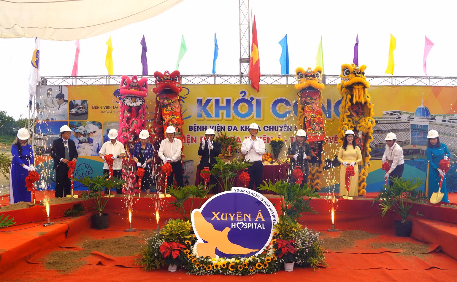 Lễ khởi công Bệnh viện đa khoa Xuyên Á-Tây Nguyên tại thị trấn Eatling, huyện Cư Jút.