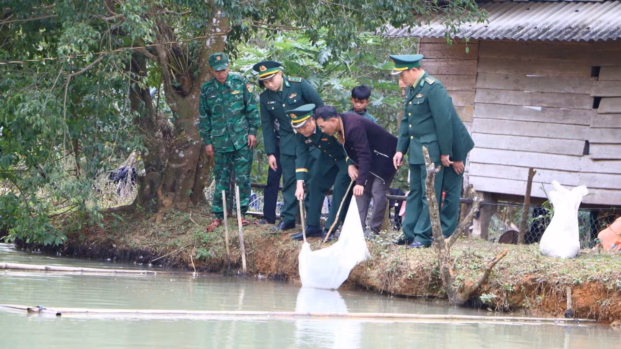 Nhiều mô hình sinh kế Đồn Hướng Lập giúp dân phát huy hiệu quả. Nhiều mô hình sinh kế Đồn Hướng Lập giúp dân phát huy hiệu quả.