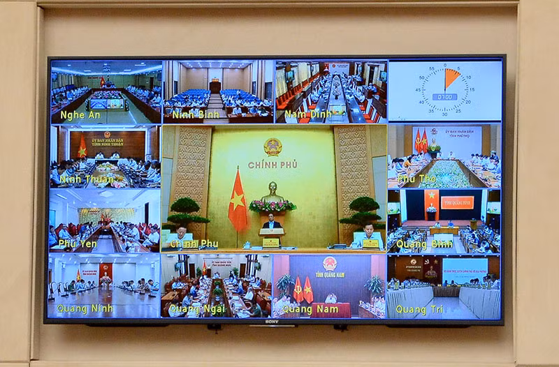 Hội nghị được truyền trực tuyến tới các tỉnh, thành phố trực thuộc Trung ương trên cả nước.