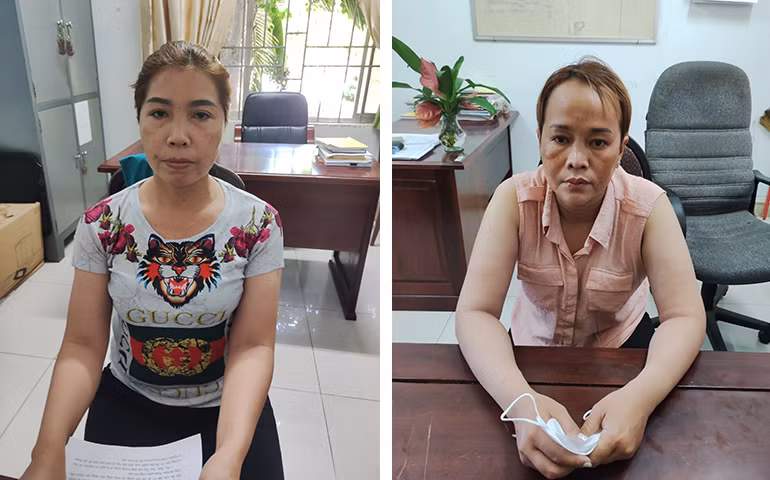 Nhóm người trộm tiền công đức tại đền thờ Anh hùng liệt sĩ Võ Thị Sáu.
