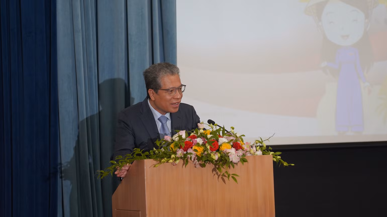 Đại sứ Đặng Minh Khôi phát biểu tại sự kiện. (Ảnh: XUÂN HƯNG) Đại sứ Đặng Minh Khôi phát biểu tại sự kiện. (Ảnh: XUÂN HƯNG)