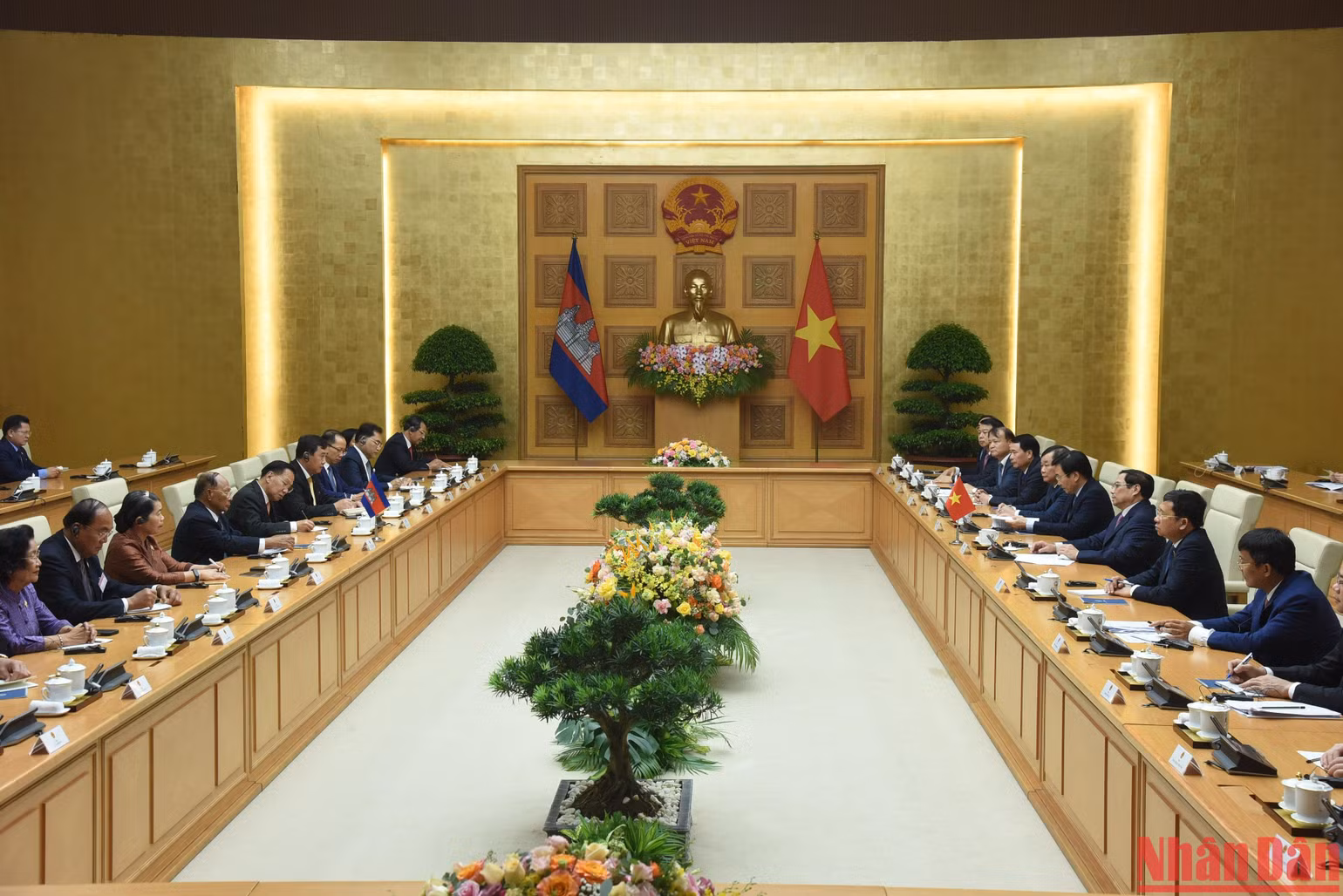 Quang cảnh buổi làm việc. (Ảnh: Trần Hải)