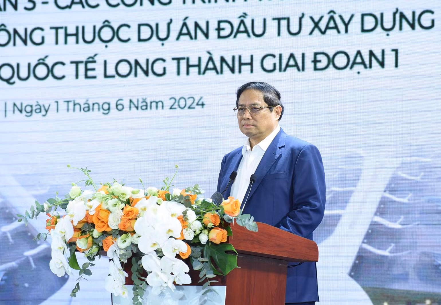 Thủ tướng Phạm Minh Chính phát biểu ý kiến tại buổi lễ