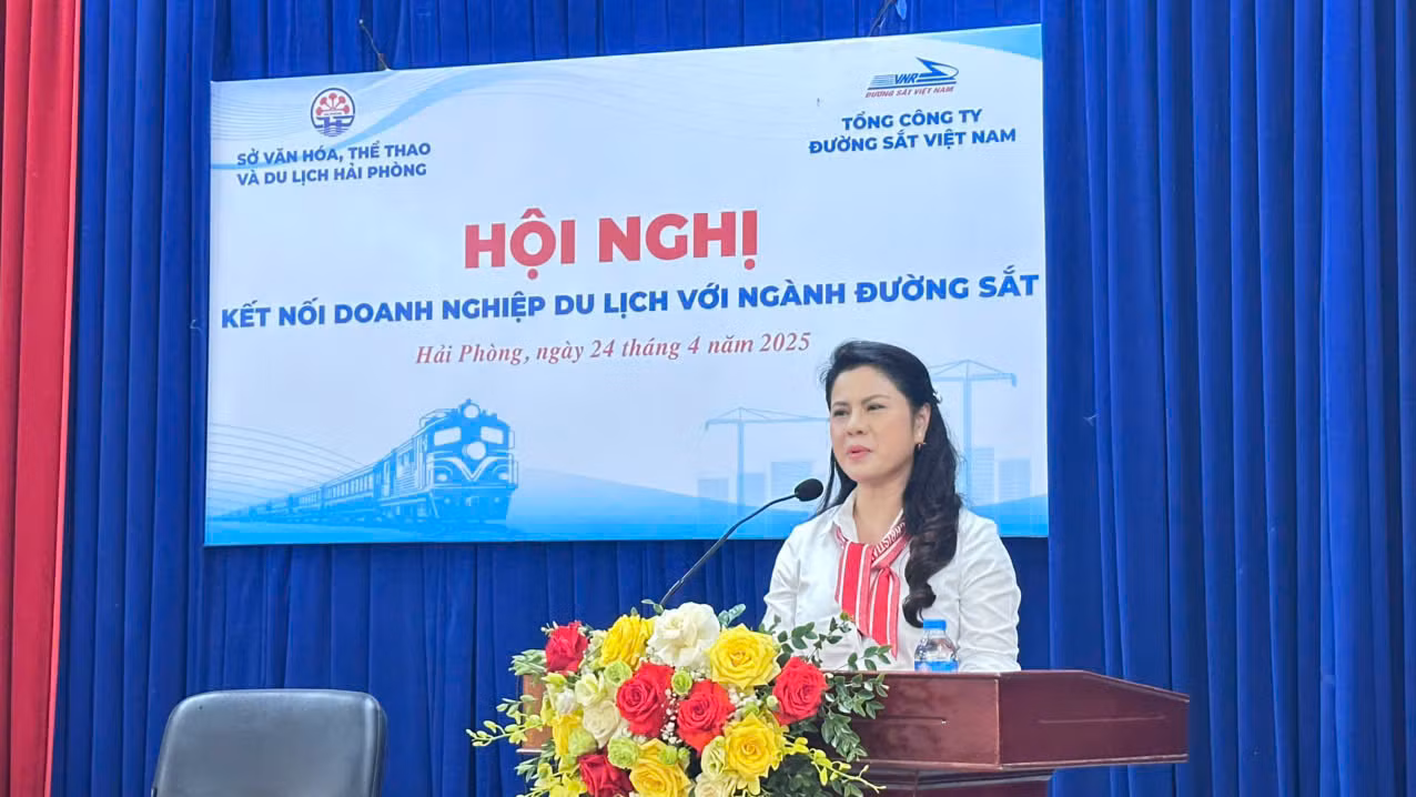 Bà Trần Thị Hoàng Mai, Giám đốc Sở Văn hóa, Thể thao và Du lịch thành phố Hải Phòng.
