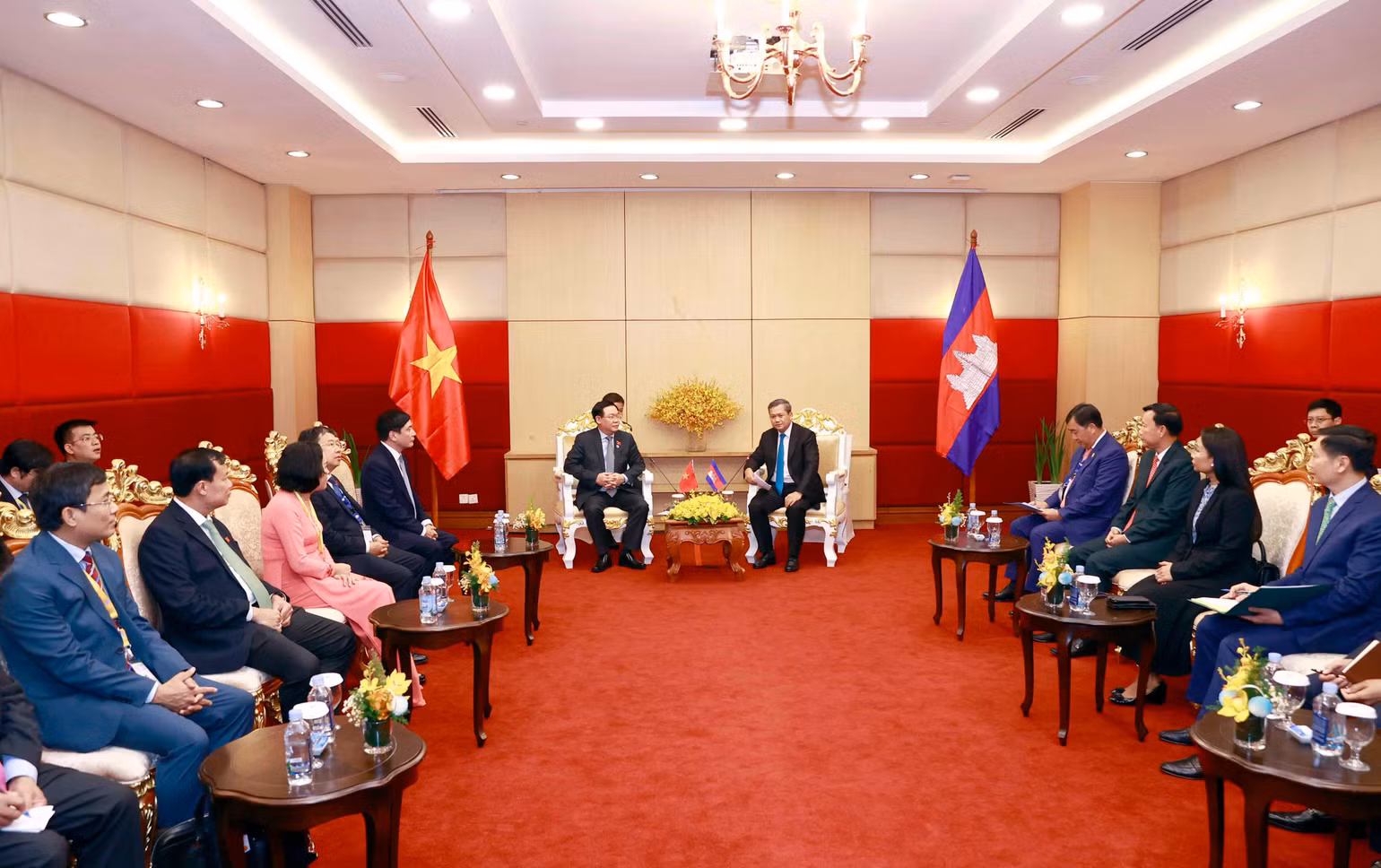 Quang cảnh buổi tiếp.