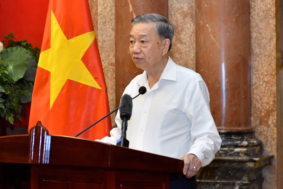 Chủ tịch nước Tô Lâm phát biểu ý kiến tại buổi gặp. Chủ tịch nước Tô Lâm phát biểu ý kiến tại buổi gặp.
