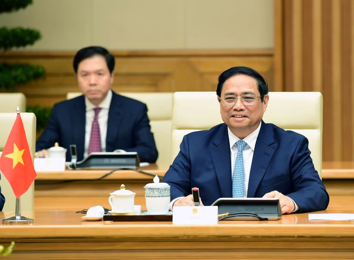 Thủ tướng Phạm Minh Chính phát biểu tại buổi hội kiến Tổng Bí thư, Chủ tịch Trung Quốc Tập Cận Bình. Thủ tướng Phạm Minh Chính phát biểu tại buổi hội kiến Tổng Bí thư, Chủ tịch Trung Quốc Tập Cận Bình.