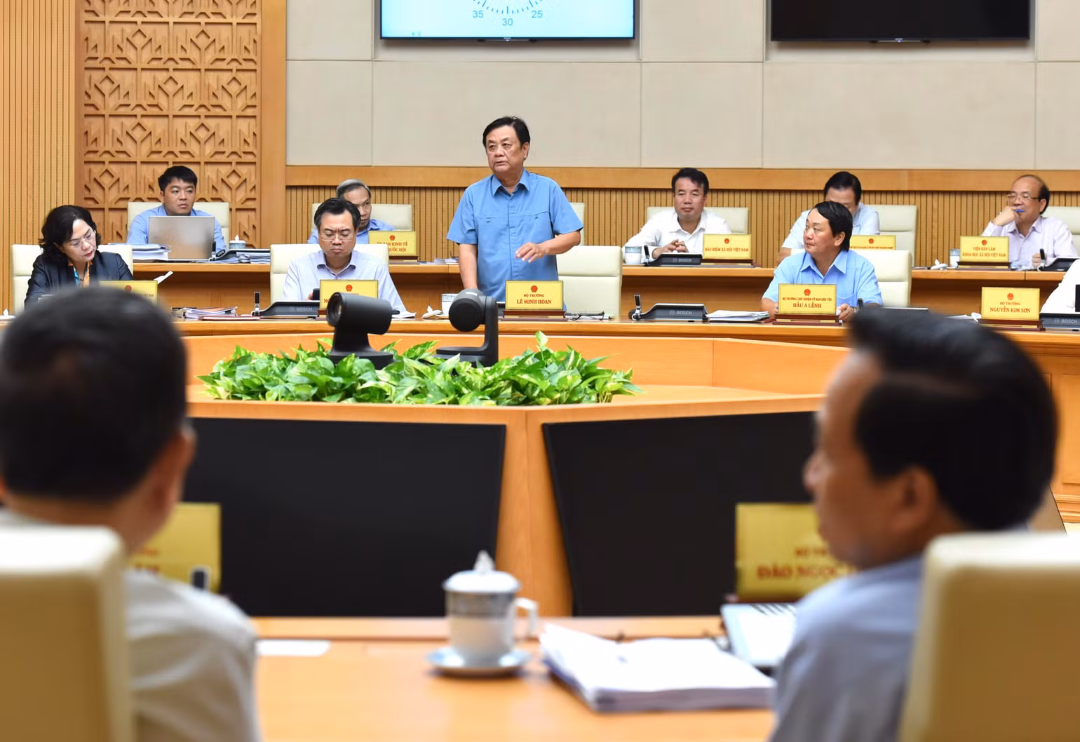 Bộ trưởng Nông nghiệp và Phát triển nông thôn Lê Minh Hoan phát biểu. Bộ trưởng Nông nghiệp và Phát triển nông thôn Lê Minh Hoan phát biểu.