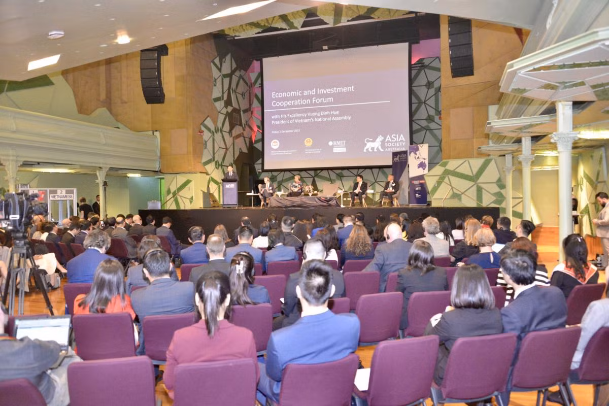 Quang cảnh Diễn đàn hợp tác kinh tế Việt Nam - Australia.