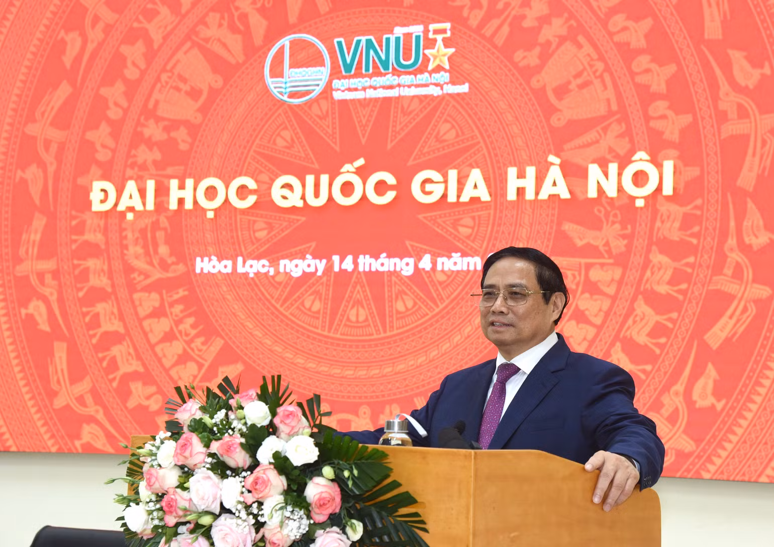 Thủ tướng Phạm Minh Chính phát biểu. Thủ tướng Phạm Minh Chính phát biểu.