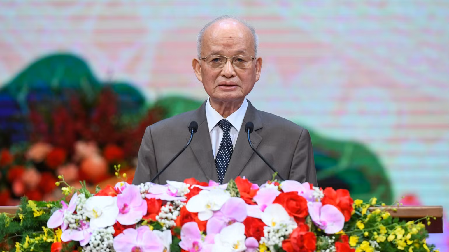 Nguyên Tổng Kiểm toán Nhà nước Đỗ Bình Dương chia sẻ tại lễ kỷ niệm.
