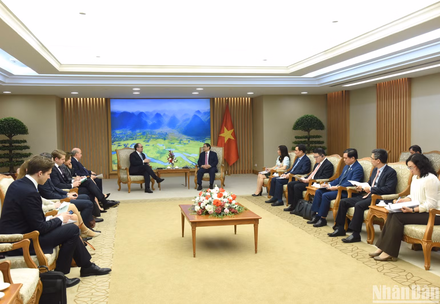 Quang cảnh buổi tiếp.