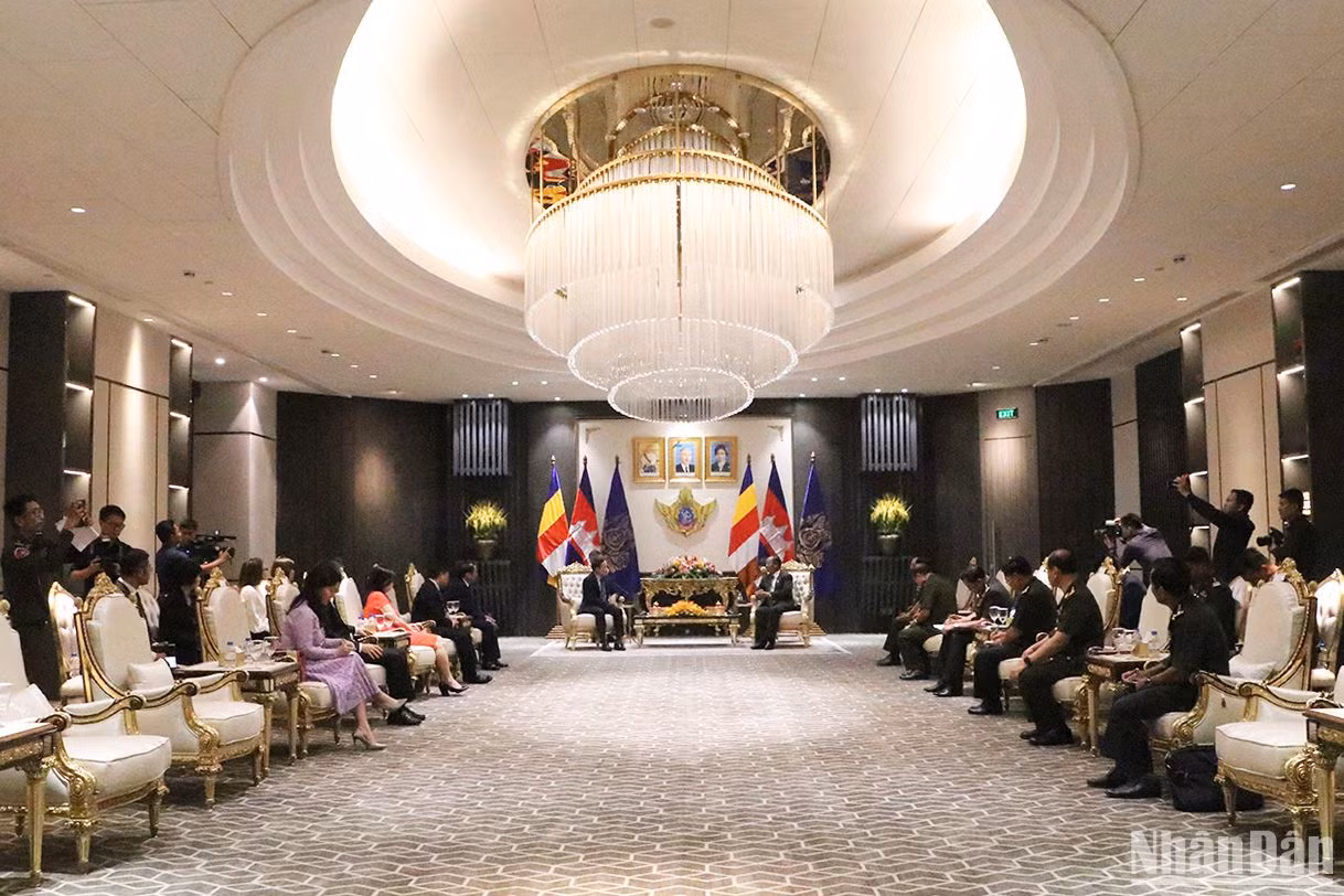 Quang cảnh buổi tiếp.