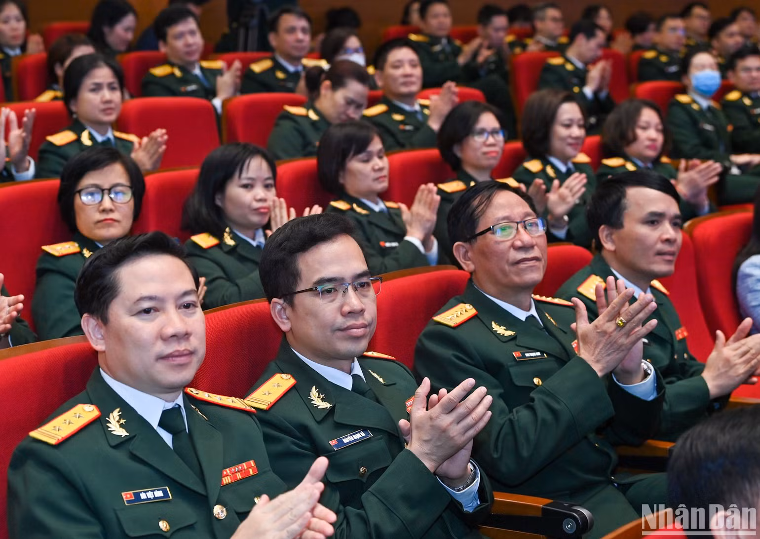 Các đại biểu dự buổi gặp mặt. (Ảnh: Duy Linh)