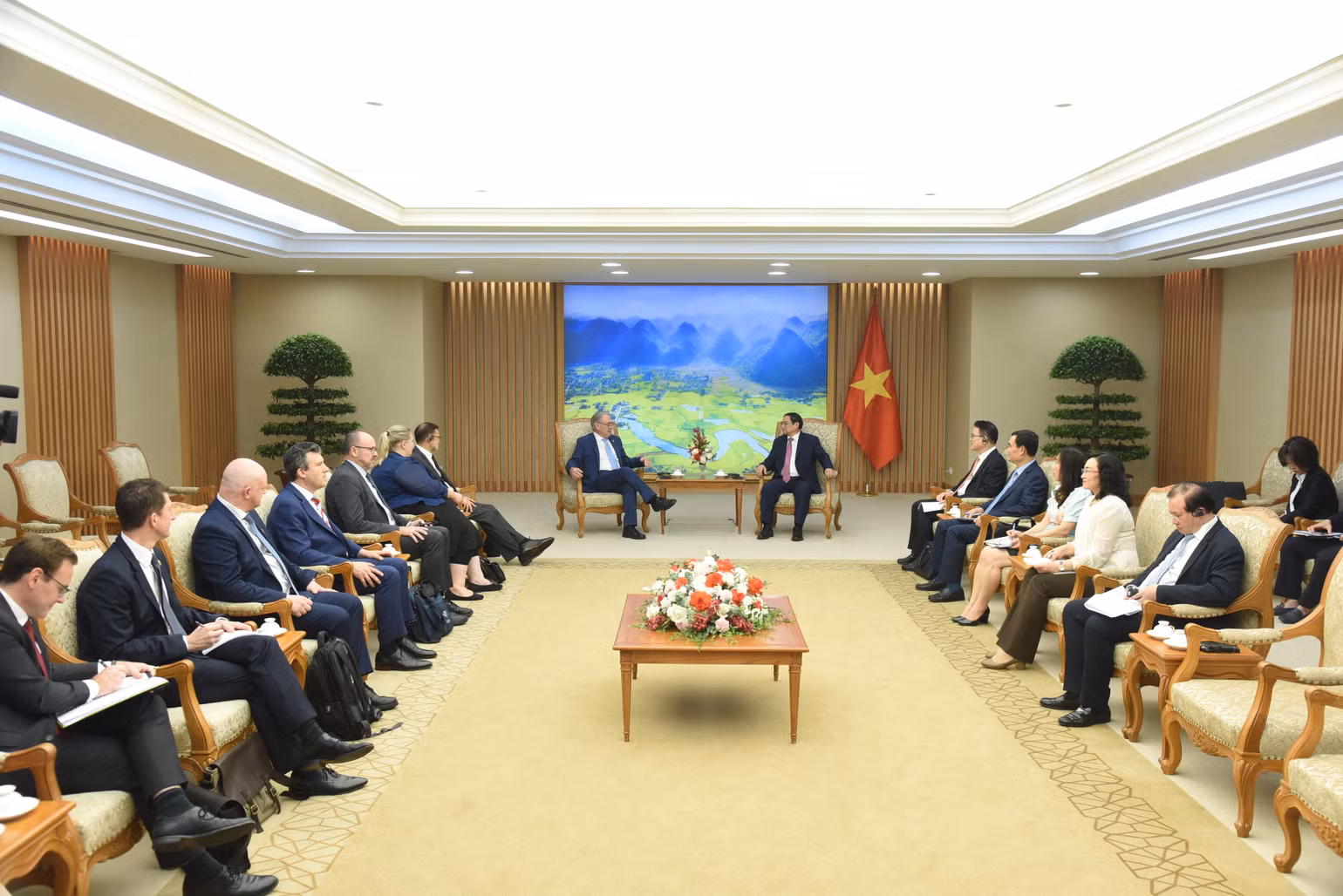 Quang cảnh buổi tiếp.