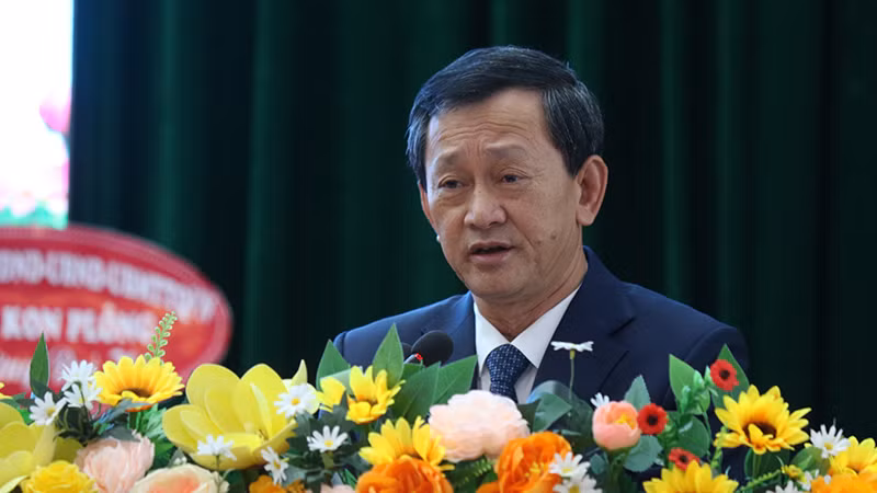 Đồng chí Dương Văn Trang phát biểu chỉ đạo đại hội.
