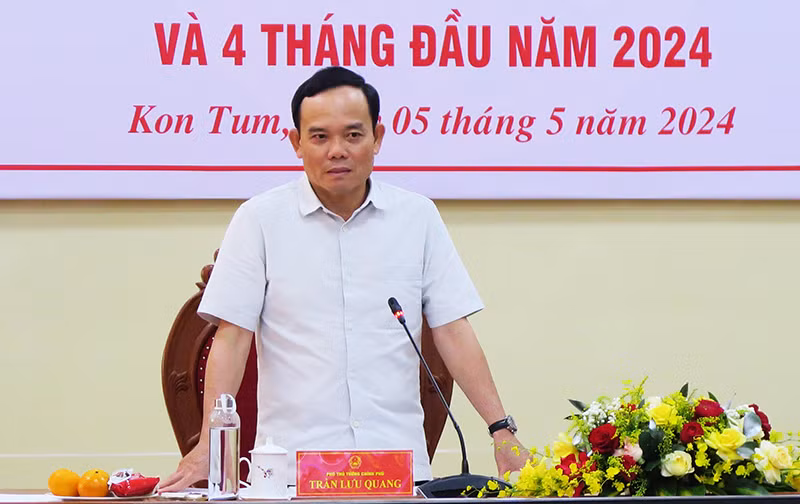 Phó Thủ tướng Trần Lưu Quang phát biểu tại hội nghị