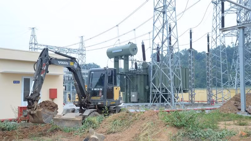 Thi công Trạm biến áp 220kV Lạng Sơn. Thi công Trạm biến áp 220kV Lạng Sơn.