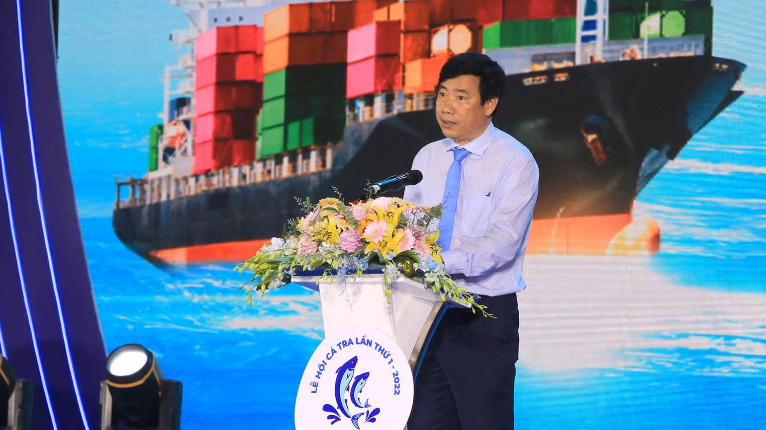 Chủ tịch UBND tỉnh Đồng Tháp Phạm Thiện Nghĩa phát biểu tại lễ khai mạc. Chủ tịch UBND tỉnh Đồng Tháp Phạm Thiện Nghĩa phát biểu tại lễ khai mạc.