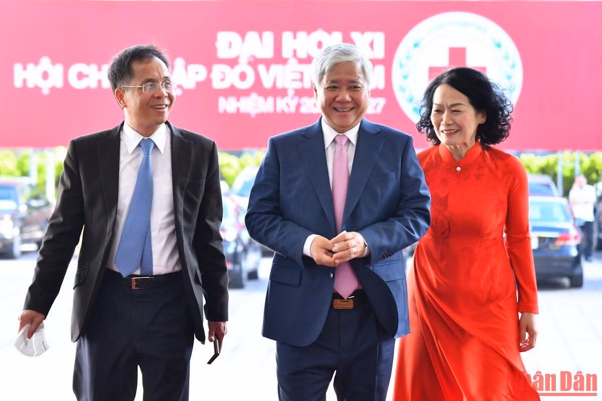 Chủ tịch Ủy ban Trung ương Mặt trận Tổ quốc Việt Nam Đỗ Văn Chiến đến dự đại hội.