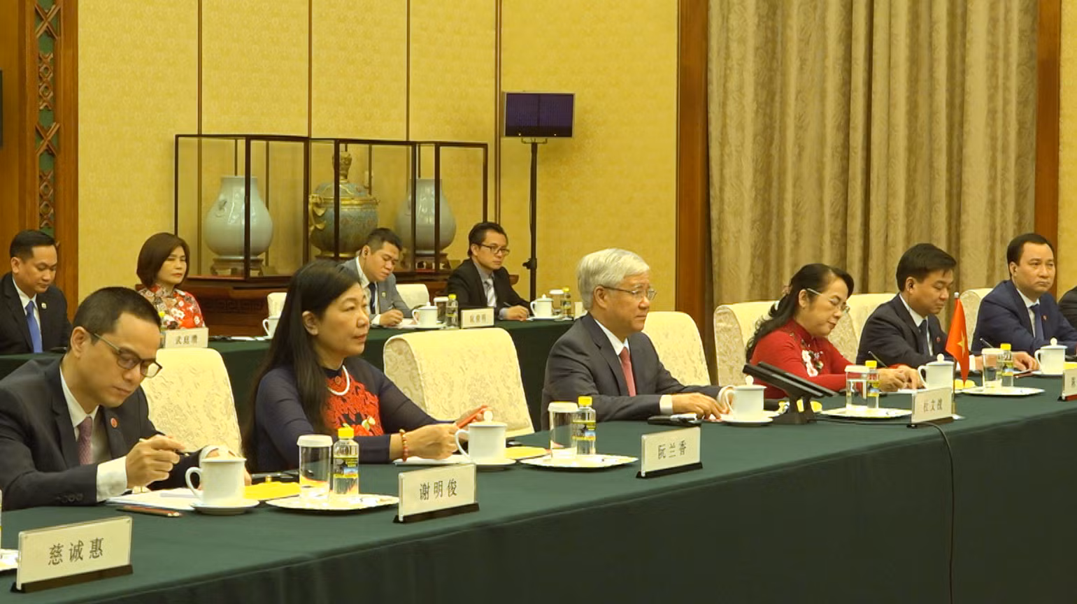 Đồng chí Đỗ Văn Chiến tại cuộc hội kiến. (Ảnh: HỒ QUÂN) Đồng chí Đỗ Văn Chiến tại cuộc hội kiến. (Ảnh: HỒ QUÂN)