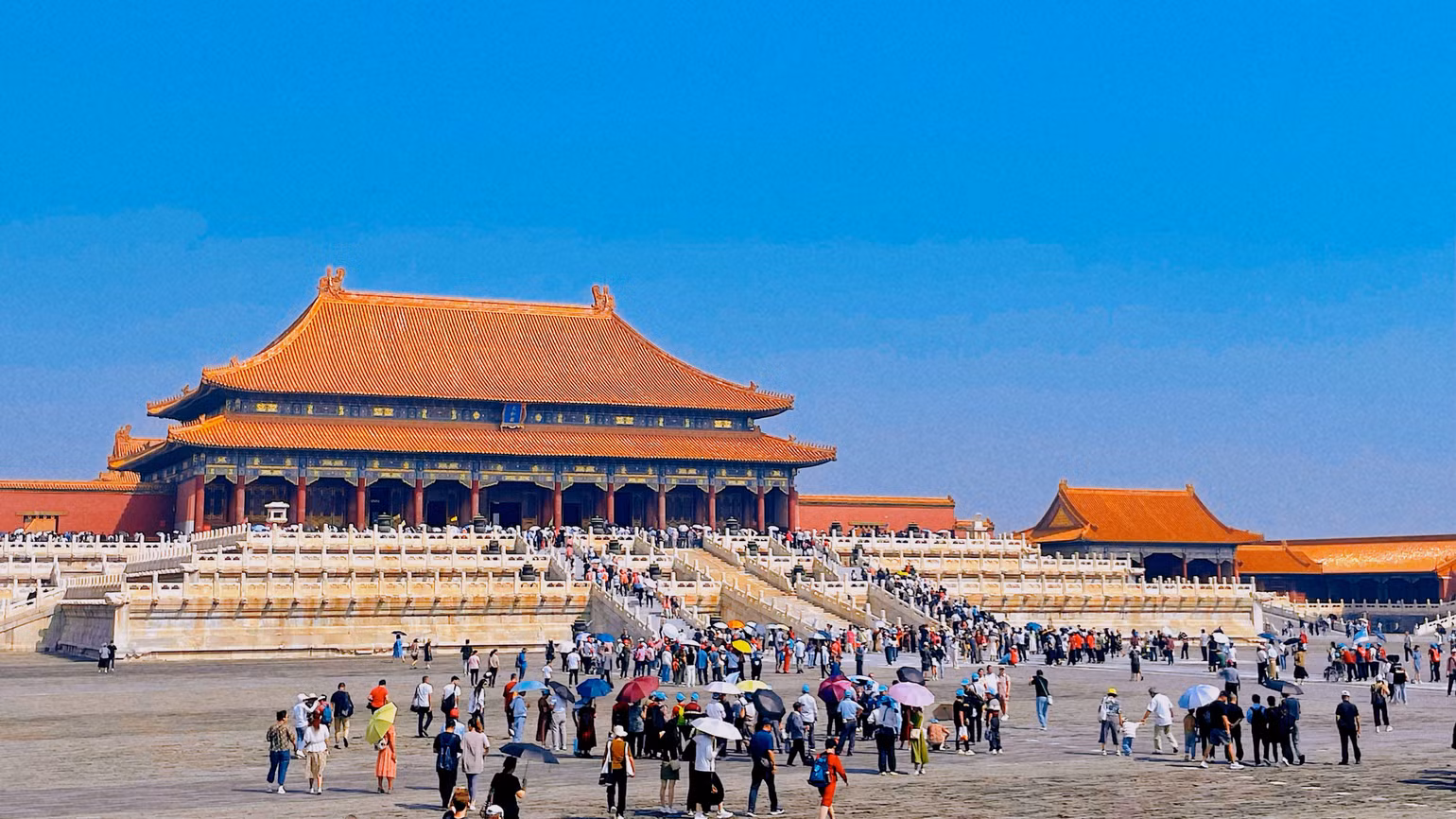 Điện Thái Hòa-nơi nhà vua thiết triều là cung điện có quy mô lớn nhất trong Cố Cung. (Ảnh: HỮU HƯNG)
