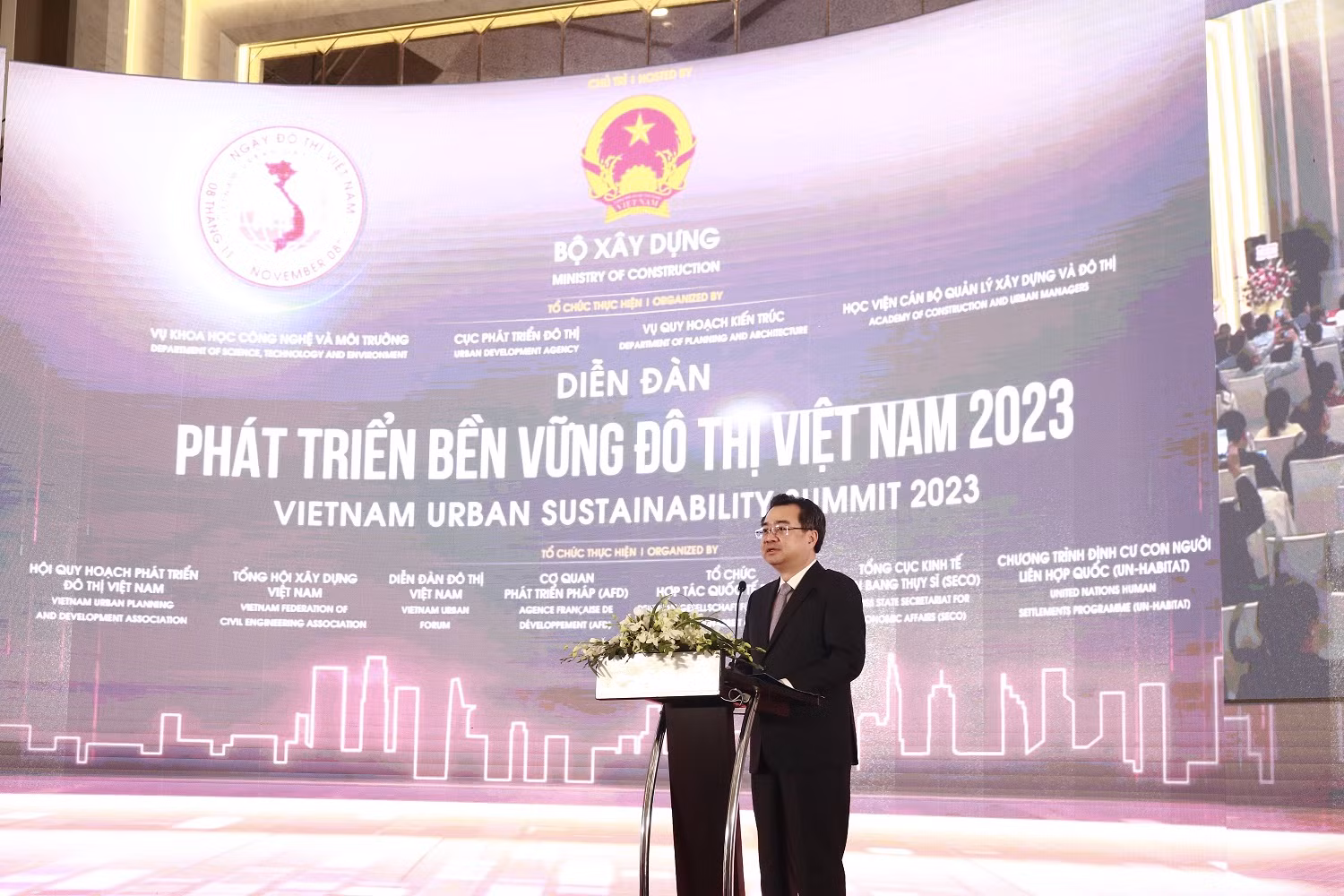 Bộ trưởng Xây dựng Nguyễn Thanh Nghị phát biểu tại Diễn đàn