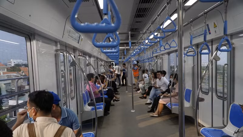 Tuyến Metro số 1, Bến Thành-Suối Tiên dự kiến đón khách trong tháng 12 năm nay. (Ảnh: QUÝ HIỀN) Tuyến Metro số 1, Bến Thành-Suối Tiên dự kiến đón khách trong tháng 12 năm nay. (Ảnh: QUÝ HIỀN)